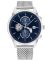 Tommy Hilfiger Weston 1710504 Herrenuhr Edelstahl Silber Blau